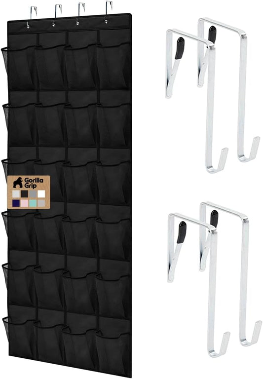 Gorilla Grip 24-Pocket Over-the-Door Shoe Organizer