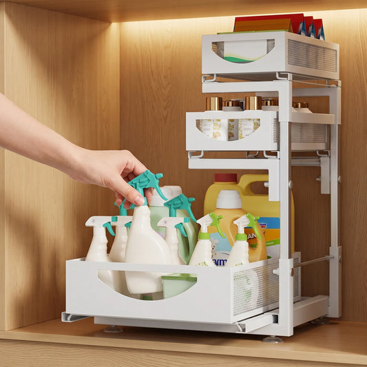 3-Tier Pull-Out Under-Sink Organizer