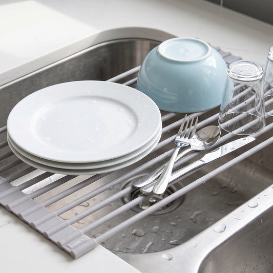 Surpahs Roll-Up Silicone Dish Drying Rack