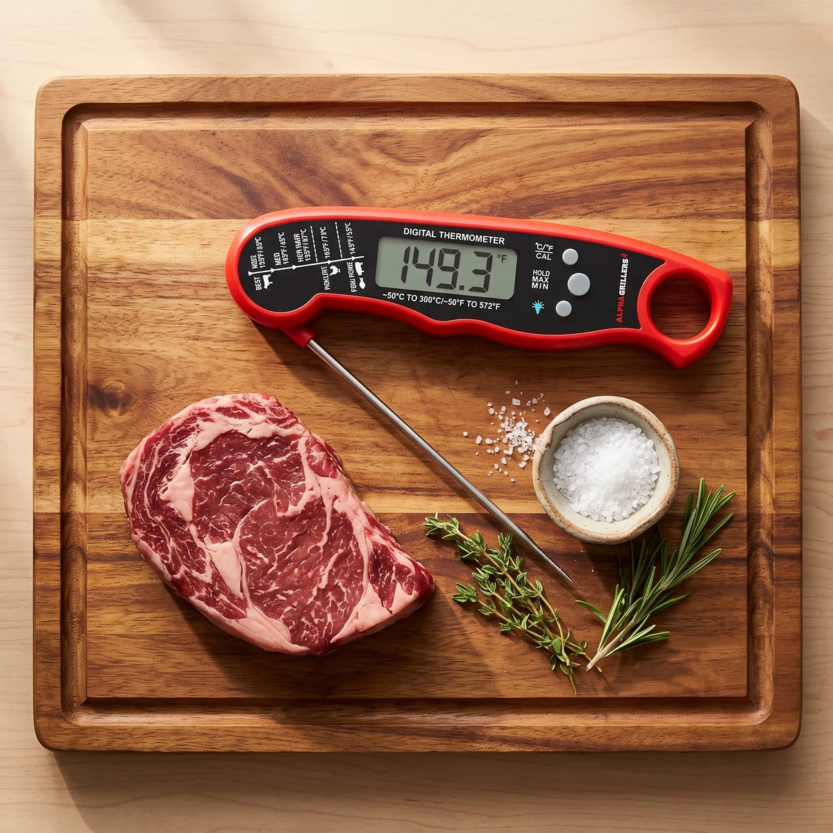Alpha Grillers Instant-Read Digital Meat Thermometer