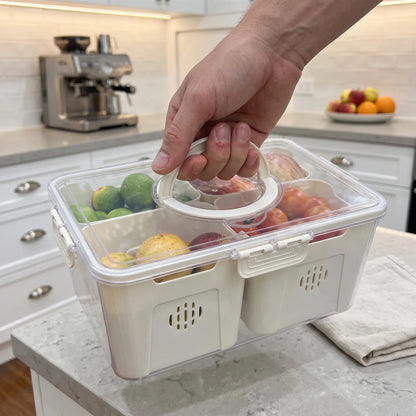 2-Piece Airtight Fruit & Vegetable Storage Containers
