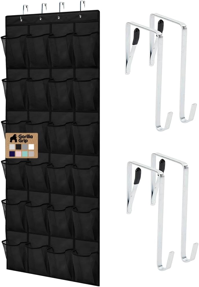 Gorilla Grip 24-Pocket Over-the-Door Shoe Organizer