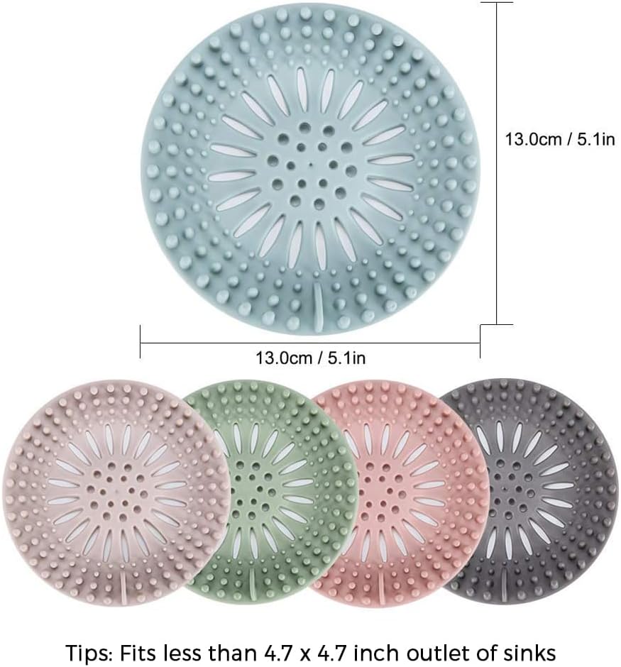 Gotega Sink & Shower Drain Hair Catcher – 5-Pack