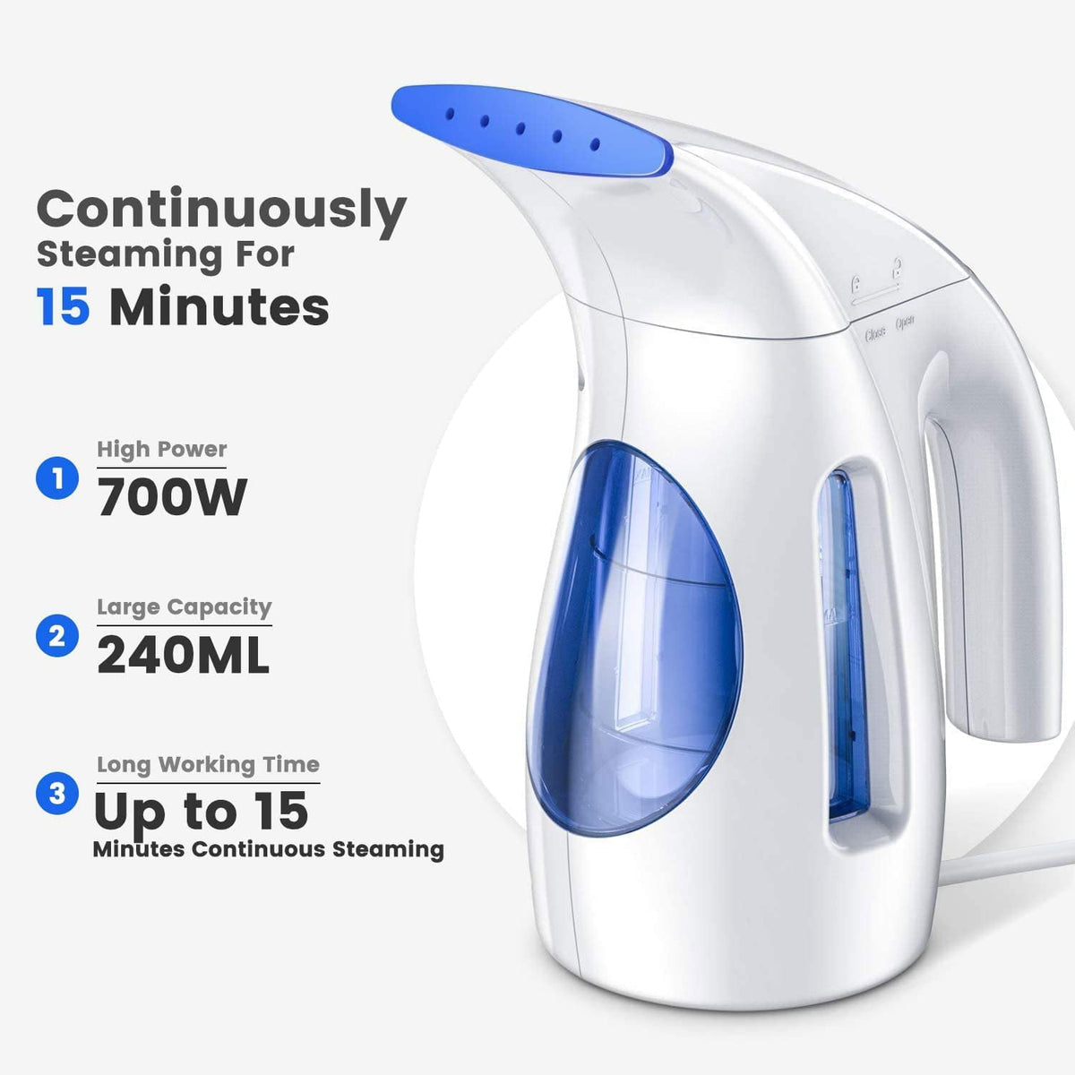 HiLIFE Portable Handheld Clothes Steamer – 700W