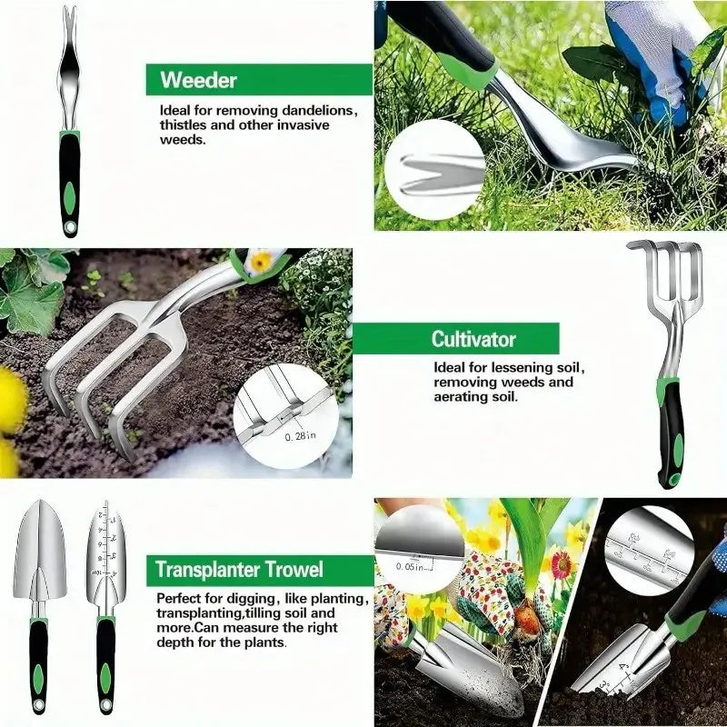 8-Piece Garden Hand Tool Set – Essential Gardening Kit