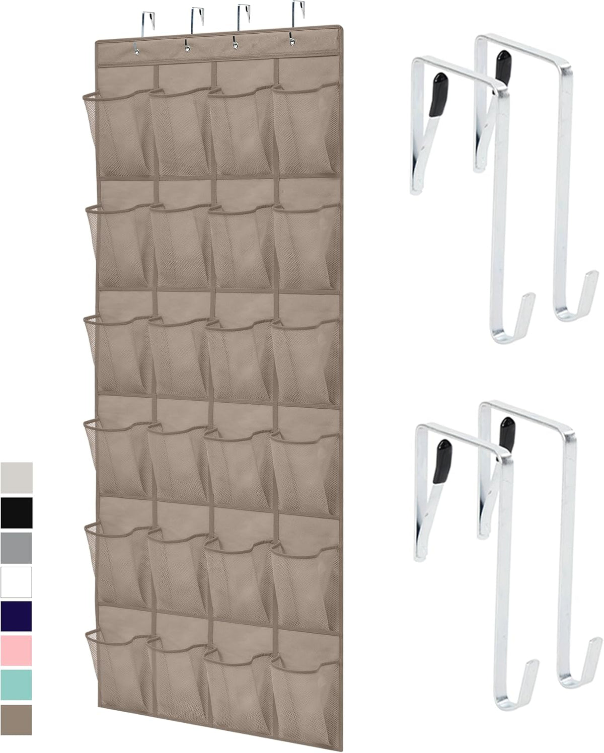 Gorilla Grip 24-Pocket Over-the-Door Shoe Organizer