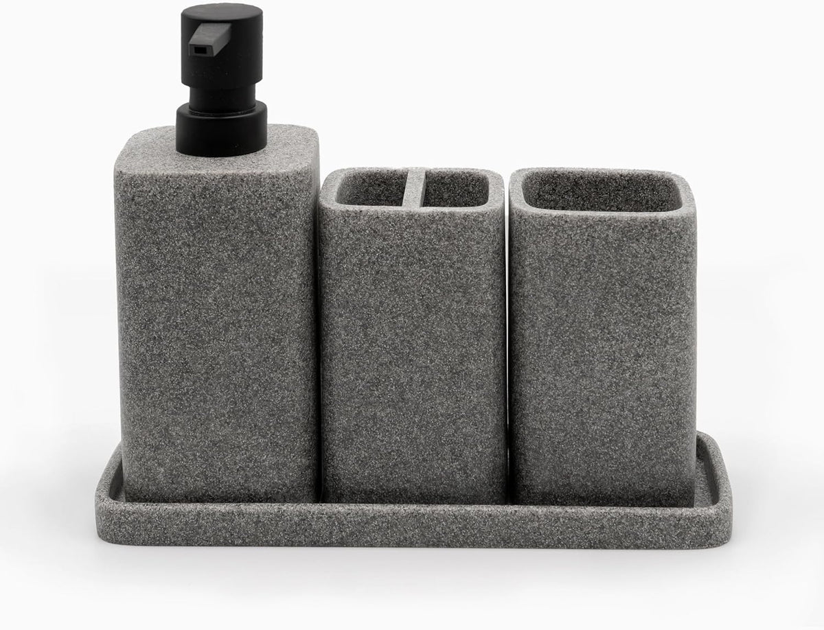ZCCZ Matte Black Bathroom Accessories Set – 4-Piece