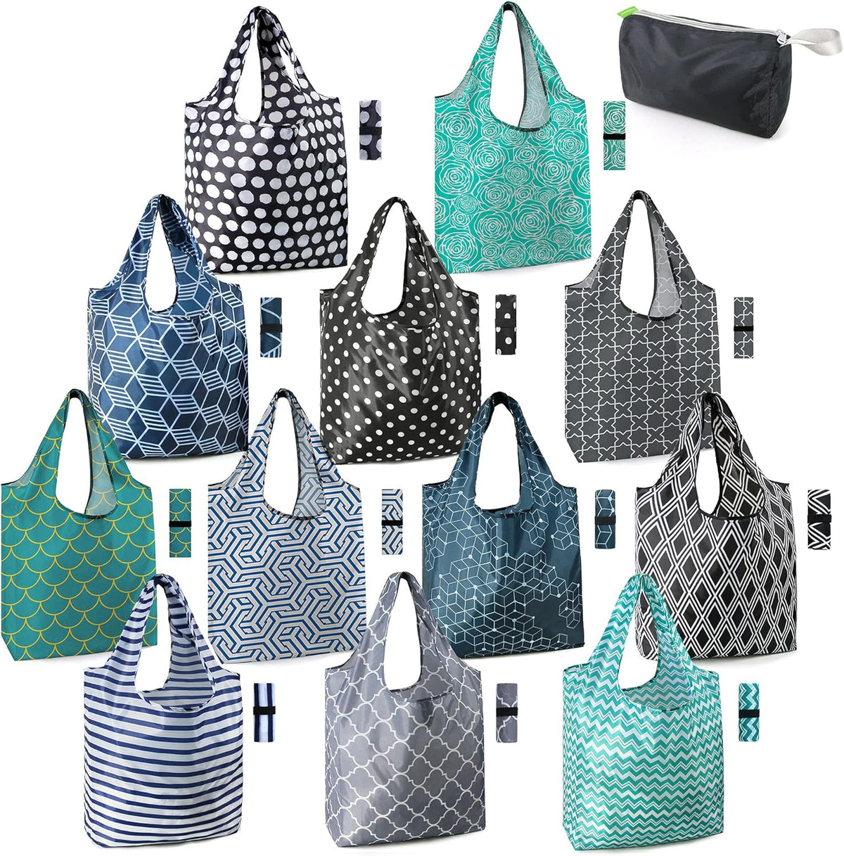 BeeGreen Reusable XL Grocery Bags – 12-Pack