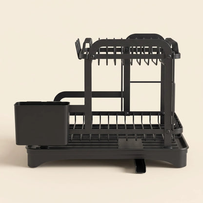 Space-Saving 2-Tier Dish Rack