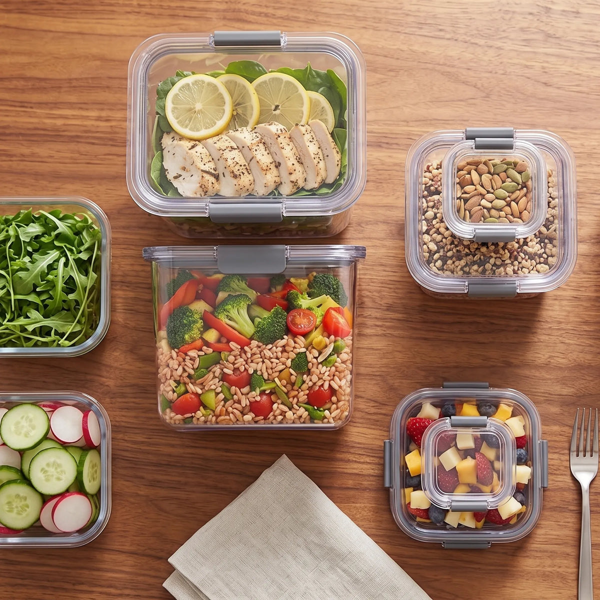 Rubbermaid Brilliance 10-Piece Airtight Pantry Storage Set
