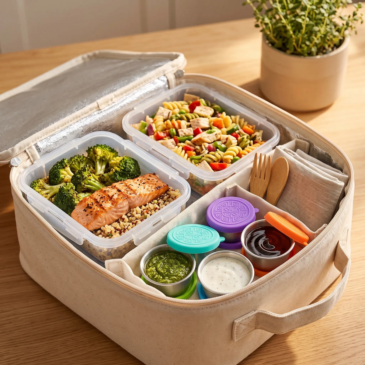 6 Piece Stainless Steel Containers with Lids
