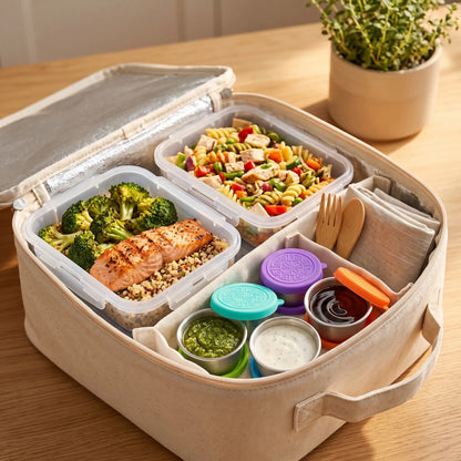 6 Piece Stainless Steel Containers with Lids