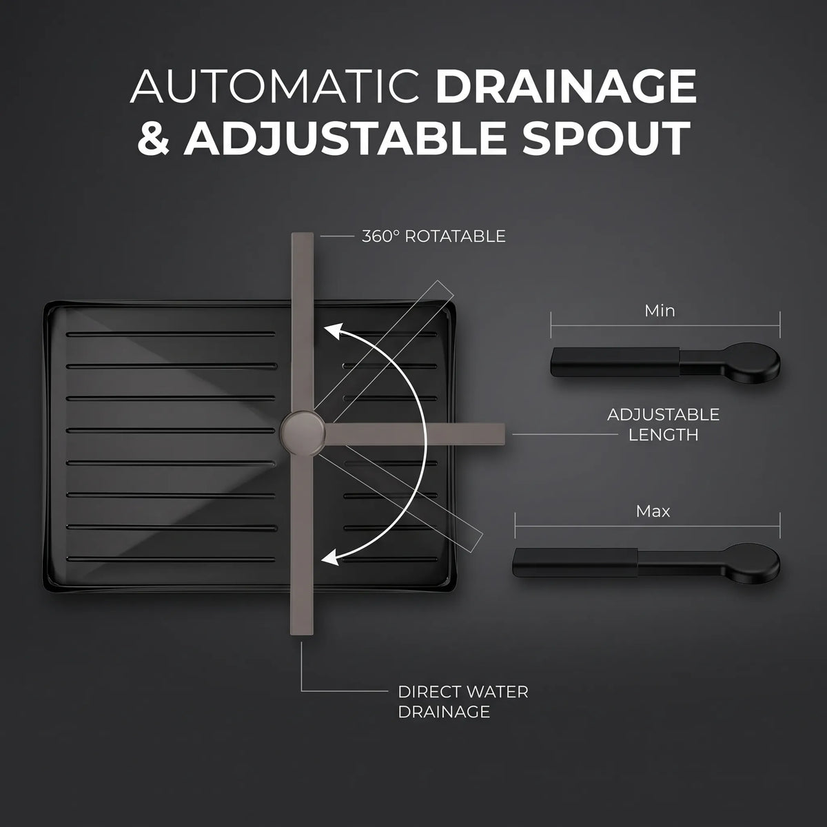 Space-Saving 2-Tier Dish Rack
