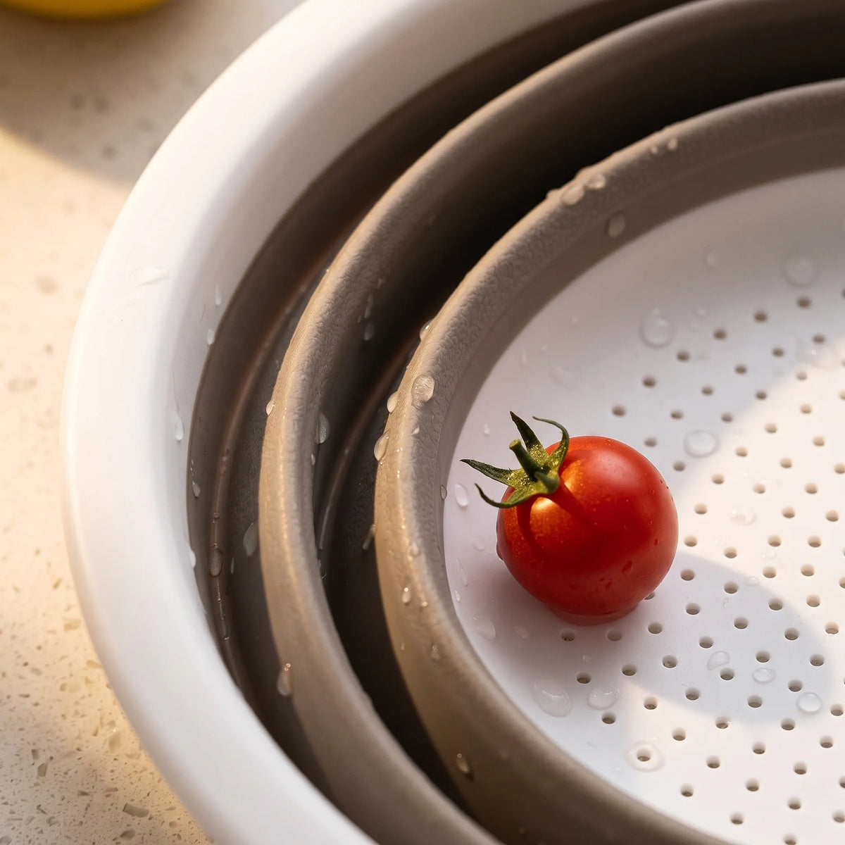 Gevoli Collapsible Colander Set – 3 Piece Set