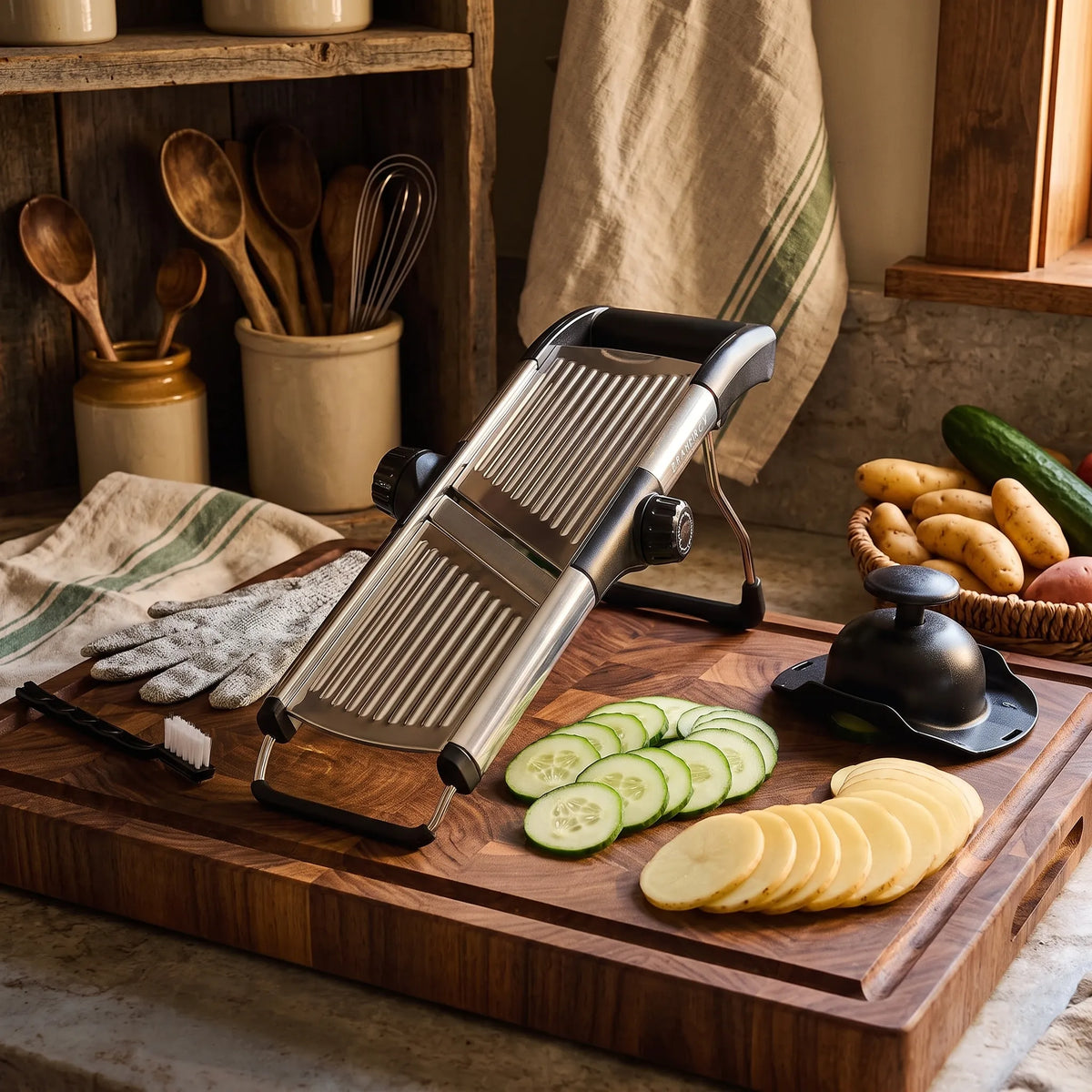 Gramercy Adjustable Mandoline Slicer – 12 Slice Settings
