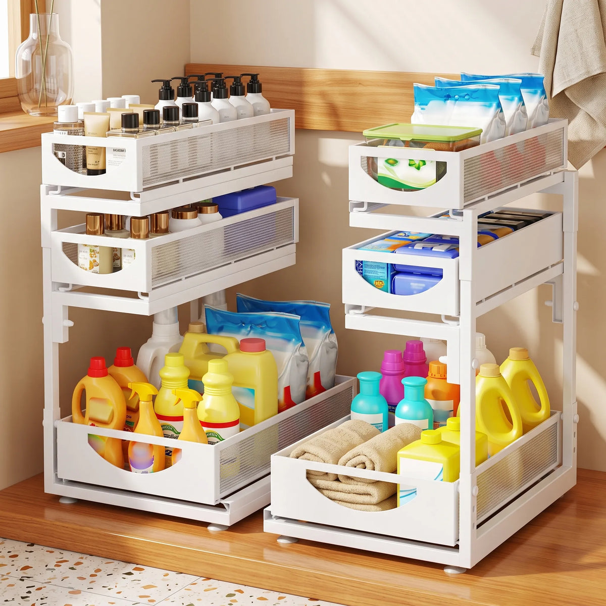 3-Tier Pull-Out Under-Sink Organizer