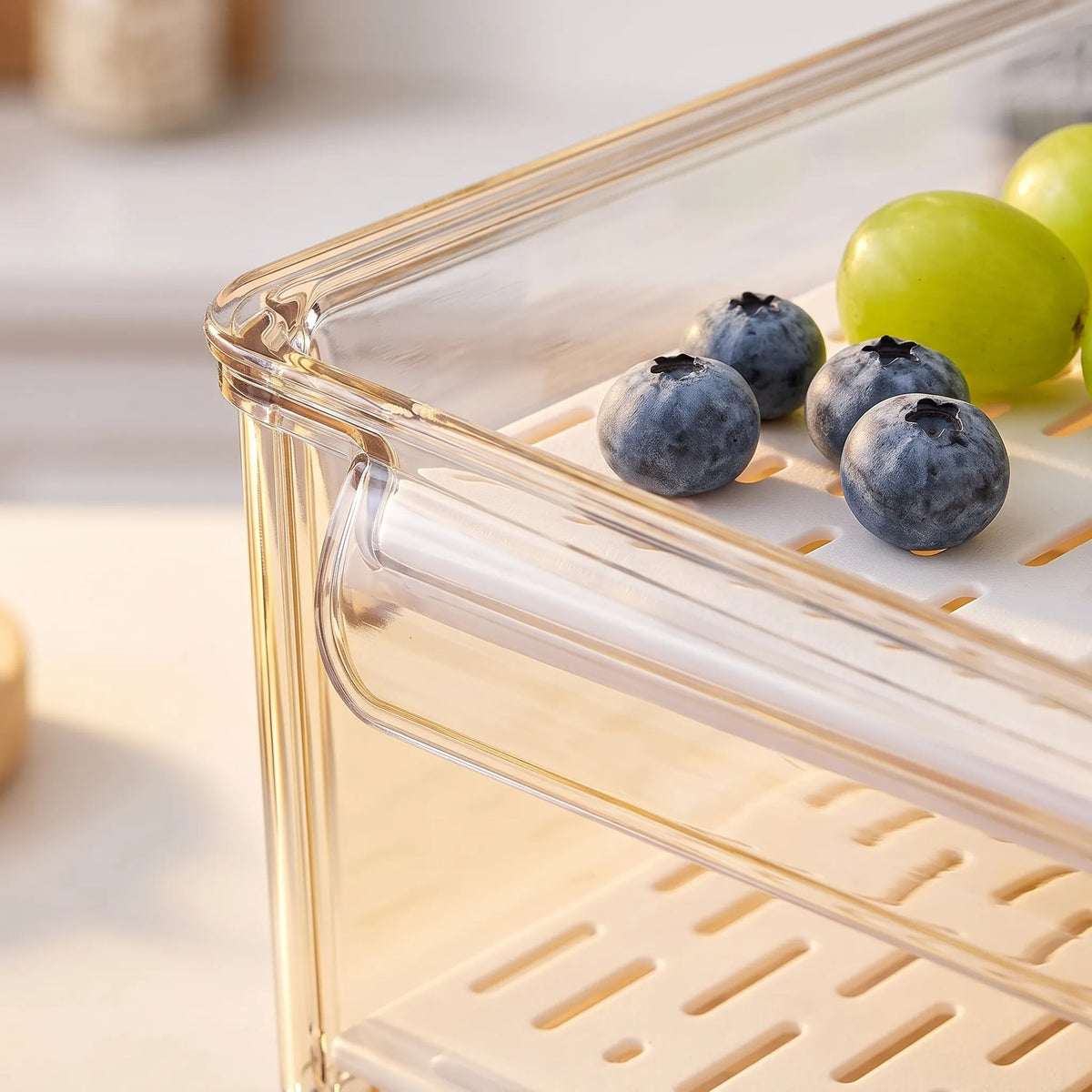 POMEAT 10-Piece Stackable Fridge Storage Bins with Lids