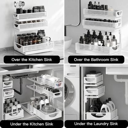 3-Tier Pull-Out Under-Sink Organizer