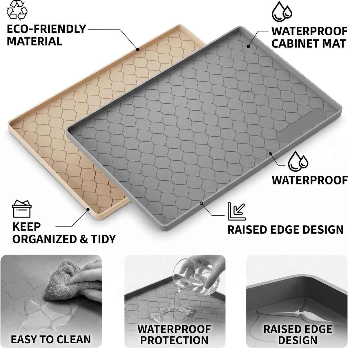 Waterproof Silicone Under-Sink Mat