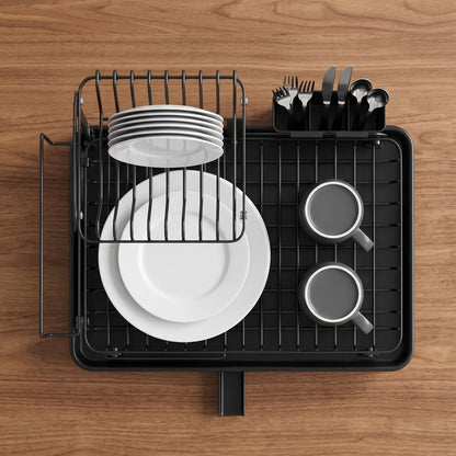 Space-Saving 2-Tier Dish Rack