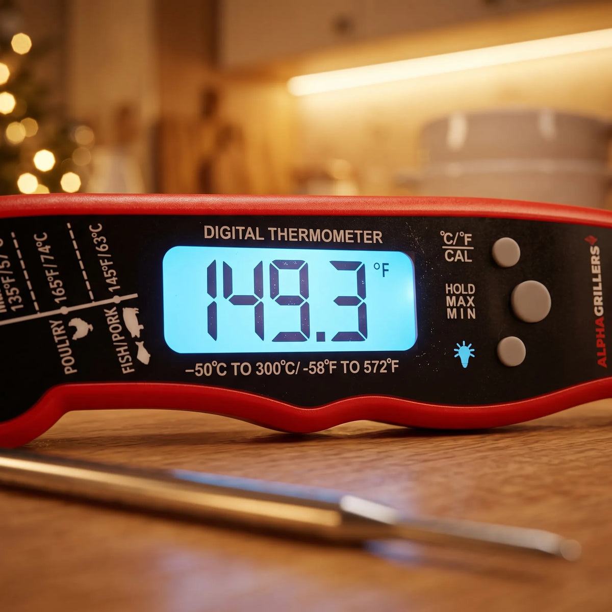 Alpha Grillers Instant-Read Digital Meat Thermometer