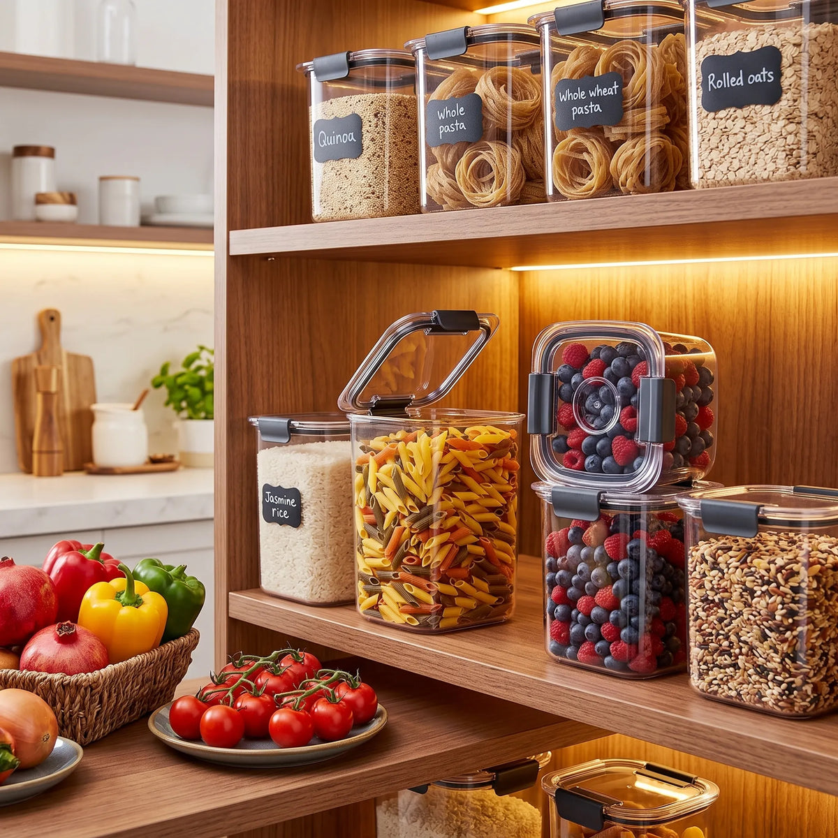 Rubbermaid Brilliance 10-Piece Airtight Pantry Storage Set