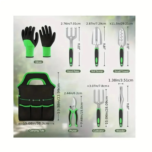 8-Piece Garden Hand Tool Set – Essential Gardening Kit
